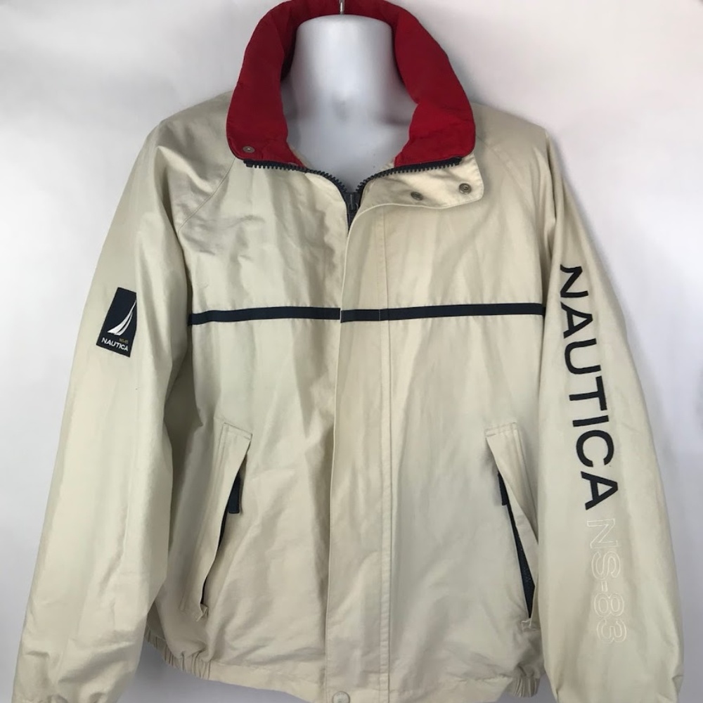 VTG Nautica Coat Beige Size Large